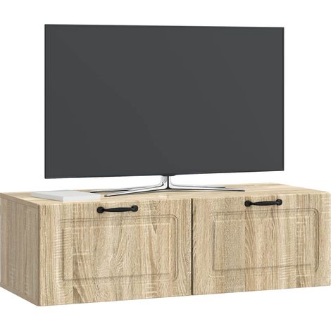 Maison Exclusive - Wandmontierter TV-Schrank Sonoma-Eiche 98 x 41