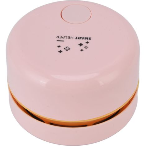 Aspirateur de bureau Mini USB automatique, balai à poussière de table, batterie rechargeable 18650 600 mAh, rose (1/5)