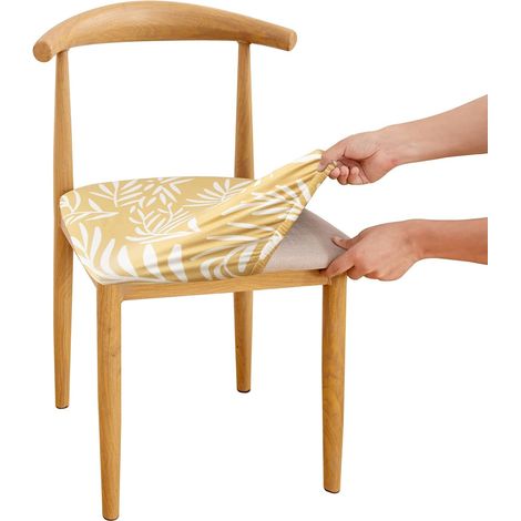 2-Piece Stretch Chair Seat Cover, Removable, Washable, Elastic for a Universal Fit, Decoration for Wedding Bouquets, Hotels, Restaurants, to Renew and Revamp Your Chairs (2 PCS, A-2) (1/5)