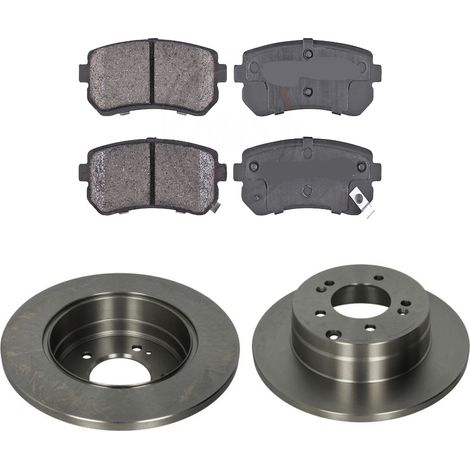 KIT FRENI POSTERIORI compatibile con HYUNDAI SONATA VI (YF) - DISCHI + PASTIGLIE OEM: P30051, P30103 / 17678 /SOSTITUZIONE DIRETTA/BASSA POLVERE/SILENZIOSO (1/5)