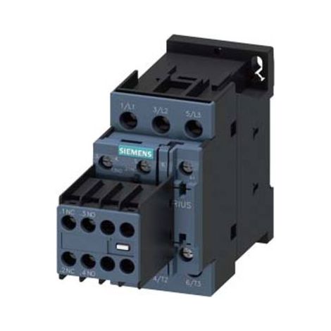 Contattore Potenza, AC-3 7 A, 3 kW / 400 V 1 NO, 24 V AC, 50 / 60 Hz 3 poli, Grandezza S00 Morsetto a vite, Montaggio sospeso