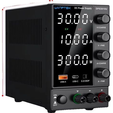 Alimentation, Tension Réglable, Design Compact, DPS3010U 30V 10A (1/2)