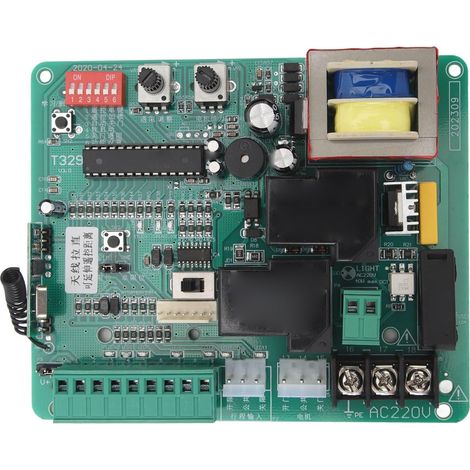 Carte de Commande de Circuit imprimé pour Ouvre-Porte Coulissante, Carte de Commande de Circuit imprimé de Remplacement Principal électronique Universelle avec LED (220V) (1/5)