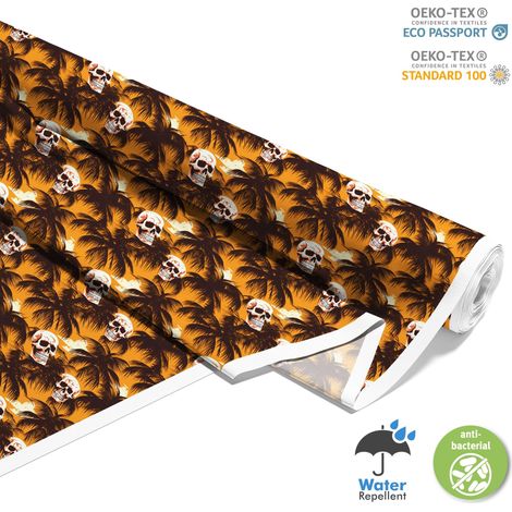 TISSUS DÉCORATIFS D'EXTÉRIEUR OXFORD - Motif Crâne I DX4382 (1/5)