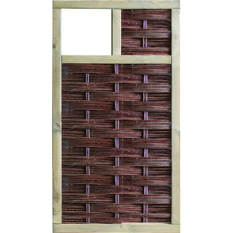 LABO-Weidengeflechtzaun 3D 94 x 180 cm, 1 Fenster oben