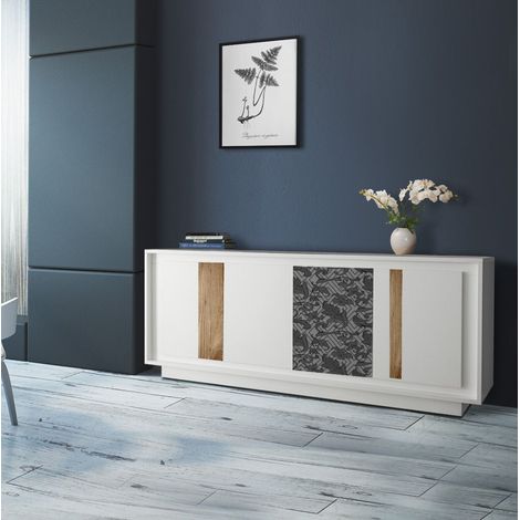 Madia linea Pure ver 2- 4 ante in finitura Bianco laccato opaco (1/4)