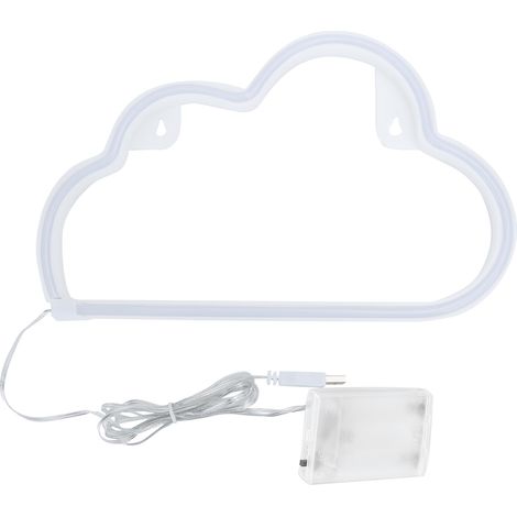 Nuage lumineux néon LED mural pour bar maison fête Noël mariage décoration lumineuse colorée (1/5)