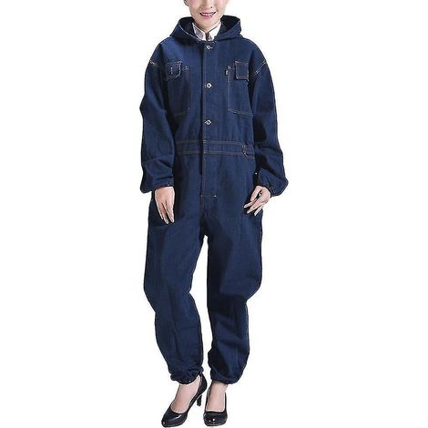 Vêtements de travail, salopettes, combinaisons en jean, uniformes d'usine pour hommes et femmes, combinaisons de travail à manches longues - 170 (1/4)
