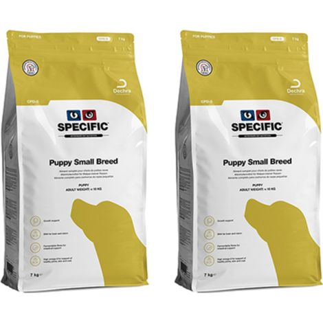 Spcifique, Nourriture pour chiots races mini chiot petite race CPD-S, 14 kg (2 x 7 kg)