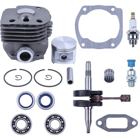 Kit de Moteur avec Joint de Roulement de Vilebrequin, Piston et Culasse pour Tronçonneuse Husqvarna 372XP 372 371 365 362 (50 mm) Pièces de Révision du Moteur (1/5)