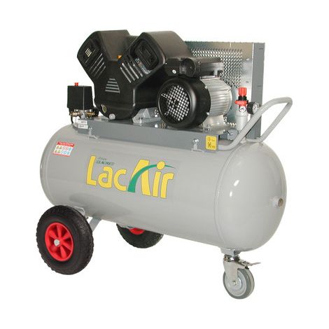 Lacme – Compresseur mobile 100 L – Débit 17 m3/h – Pression 11 bar – Moteur monophasé – Usage atelier et professionnel (1/3)