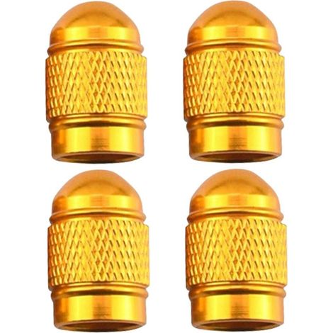 Lot de 4 valves de pneu de voiture avec cache-poussière en aluminium (1/3)
