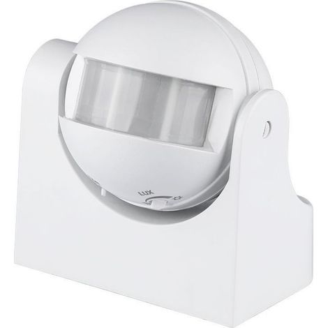 V-Tac – Détecteur de mouvement orientable blanc – Capteur infra-rouge 12m – Angle de détection 180° – IP44 – Pour intérieur et extérieur