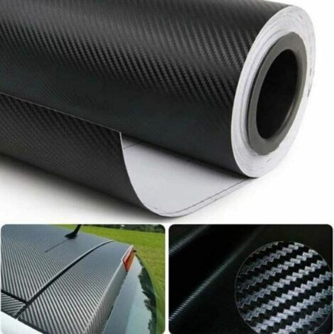 30 x 152 cm PVC-Klebefolie für die Automobilindustrie – Einstiegsleistenschutz – 3D-Struktur – Wasserdicht und selbstklebend