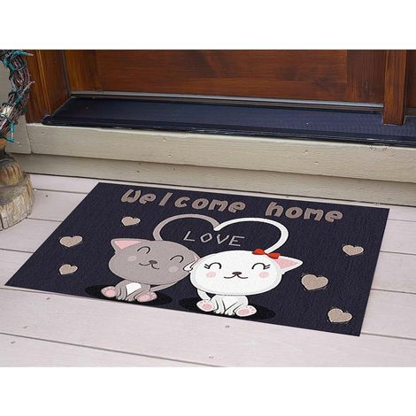 CCYKXA Doormat Welcome Door Mat Outdoor Entrance Mat Outdoor Doormat Doormat with Non-Slip Base Welcome Home Doormat Non-Slip and Absorbent Mat (1/5)