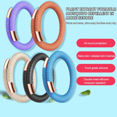 Bracelet Répulsif Anti-Moustiques pour Couple - Parfait Randonnée et Voyage (1/5)
