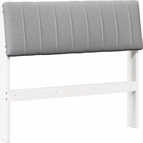 Maison Exclusive - Cabecero tapizado Gris Claro 90 cm Madera de p (1/5)