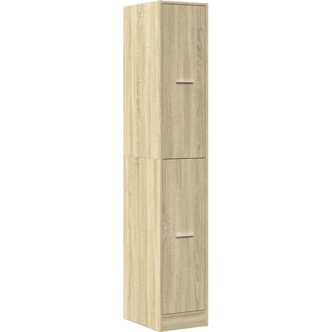 Mobile da farmacia classico 30 x 41 x 174,5 cm ampio spazio contenitivo design in legno composito rovere Sonoma 020055651