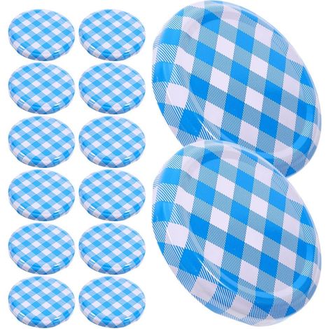 50 couvercles de conserve de 63 mm, couvercles à ouverture standard en fer-blanc, fermeture hermétique pour bocaux en verre (1/5)