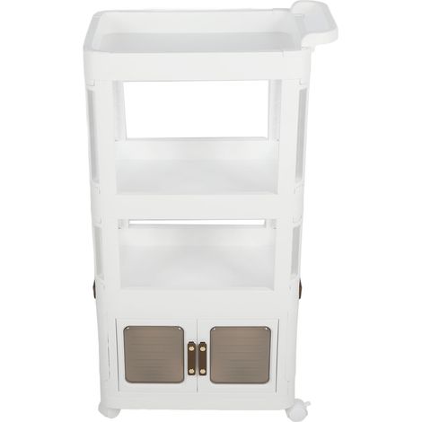 Chariot de rangement roulant avec roulettes, multifonctionnel, Portable, grande capacité, utilitaire Mobile pour salon et cuisine, 823 (1/5)