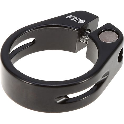 Pince de tige de selle de vélo en alliage d'aluminium de 34,9 mm, accessoire de tige de selle de vélo de montagne (noir) (1/5)