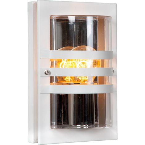 Applique murale ext. blanche E27 40W IP44 Privas Lucide (1/2)