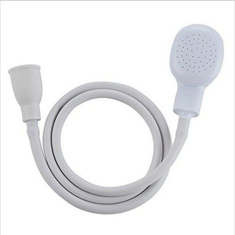 ABS tap – 1.1 meter PVC hose – Optimized water flow – White – High qualityHigh quality enhances quality of life. (1/5)