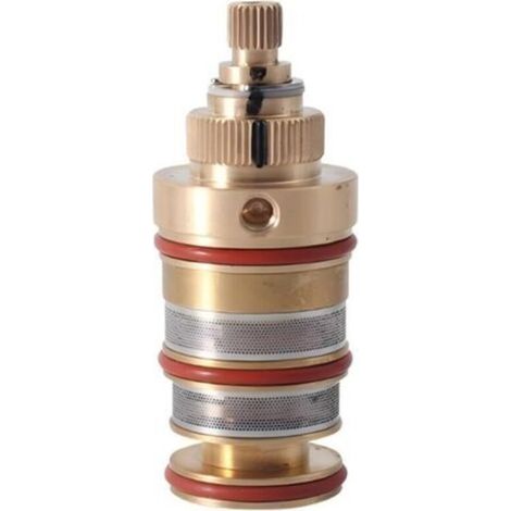 Thermostatische Duschkartusche aus Messing, Ersatz-Thermostatkartusche aus Messing für Duschmischer, Reparaturset