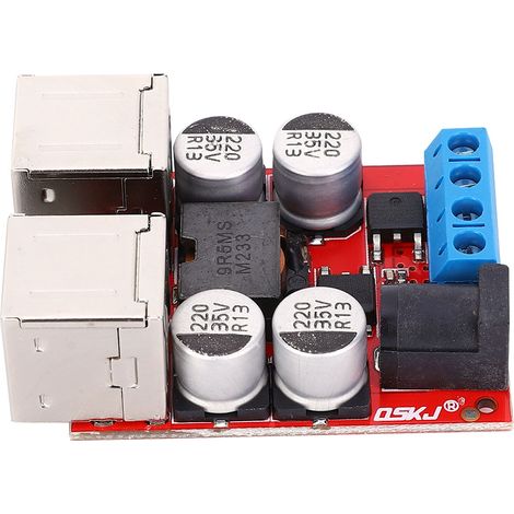 Alimentatore DC-DC step-down, modulo Buck per auto 12V 24V 8-35V a 5V 8A, 4 porte USB, caricabatterie per telefono.