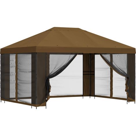 Gazebo de jardín con paredes laterales 4 x 3 m Topo vidaXL (1/5)