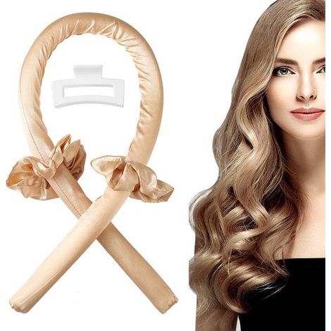 Kit de fer à friser sans chaleur - Fer à friser - Produits pour cheveux bouclés - Produits de bouclage sans abîmer les cheveux - Kit avec élastiques et pinces à cheveux - Éponge - GoudGoud (1/5)