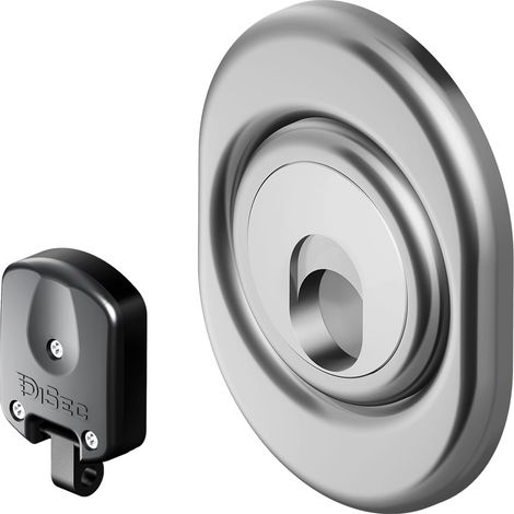 DEFENDER MAGNETICO PER SERRATURE ATRA 'MAG 3G 3M' acciaio croma satinato - DISEC