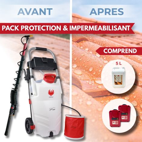 PRO SPRAYER EVO PHOENIX 2 BAT 5,10 OU 20L HYDRO'LEO + perche télescopique EVO 5.4 m 5 L