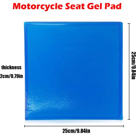 Coussin Gel Été pour Selle Moto, Tapis Amortisseur Confortable, Protection Anti-Vibration, Assise Souple pour Pilote (1/5)