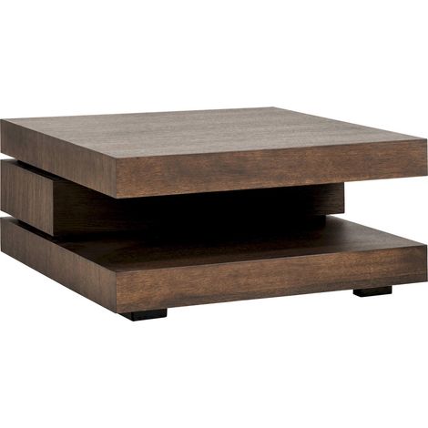 Table Basse Oakura Esprit Chêne Bloc C - Chêne Brun Nuance Moderne (1/5)