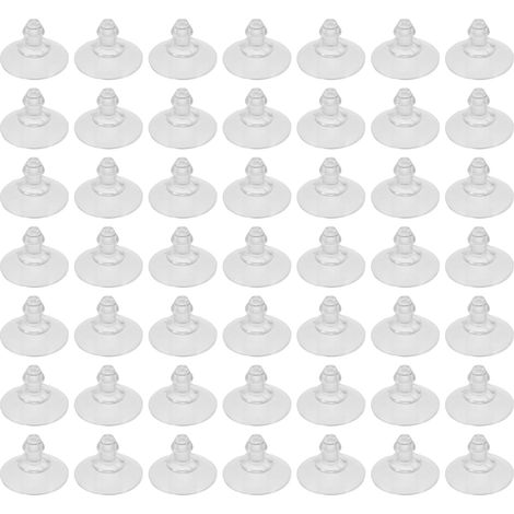 Lot de 200 Ventouses en Pvc Transparent 19mm pour Fenêtres et Tables, Résistance Élevée, sans Traces, pour Décoration et Organisation (1/5)