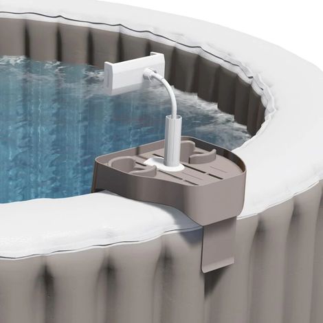 Plateau de spa ajustable 3 en 1 avec porte-gobelet et support pour téléphone, compatible avec les piscines gonflables, les tablettes de spa et les accessoires de spa Multico (1/5)