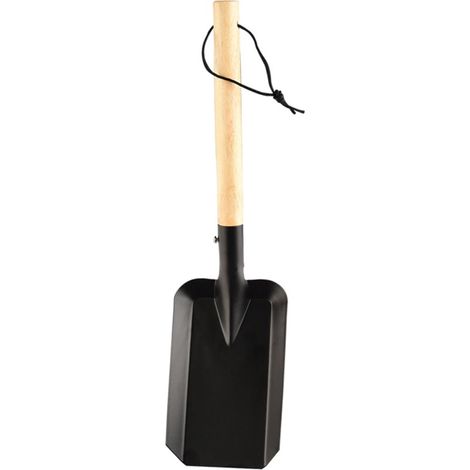 Pelle De Jardin - Pelle À Cendres Et À Charbon - Manche En Bois De Chêne - Acier Trempé - Pour Plantation Et Désherbage - 1 Pièce (1/5)