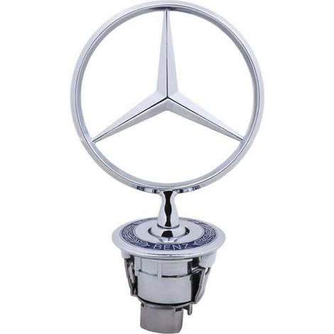 Convient pour Mercedes-Benz tête de blé carrée marque couverture d'avion carréeW124 W202 W203 W208 W210/44mm (1/5)