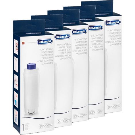 5 x DeLonghi Wasserfilter DLS C002 ersetzt SER3017