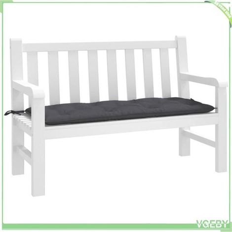 361583 Coussin de banc de jardin anthracite 120x50x7 cm tissu oxford (1/5)
