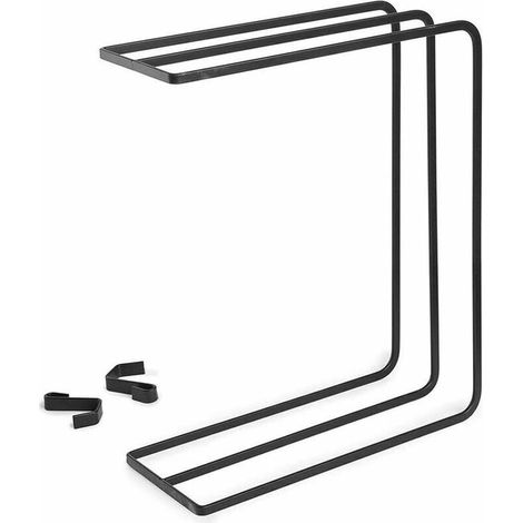 Porte-Serviette de Cuisine sur Pied à 3 Niveaux, Porte-torchon Porte-essuie-Main Tablettes Porte-Serviettes Gant de Toilette Support Serviettes, 25 ×10×30cm,Noir zhuoxuan, Ensoleillé (1/5)