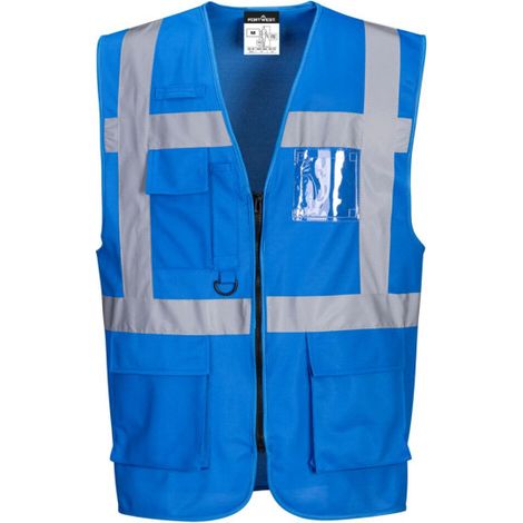 Chaleco Iona Executive con porta identidad imagen corporativa PORTWEST F476 S Azulina (1/5)