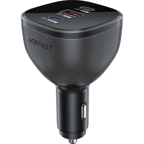 Chargeur de voiture B14 165 W 2 ports USB-C et 1 port USB-A - Noir (1/5)