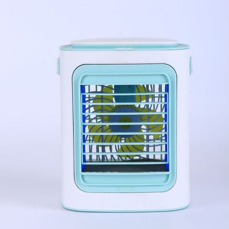 Mini air conditioner, portable evaporative cooler, touch control, suitable for desktop, camping and outdoor use. (1/5)