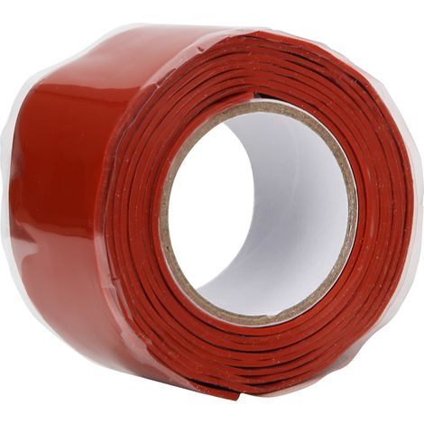 Ruban adhésif étanche à forte adhérence pour tuyaux PVC/PPR, fournitures de réparation, longueur 1 mètre, blanc/rouge (1/5)