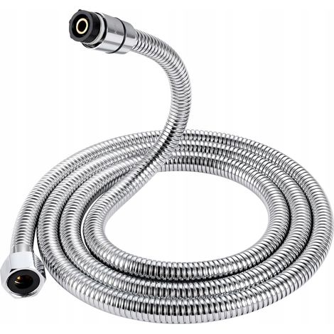 Tubo doccia universale in acciaio inox, 150 cm, girevole a 360°