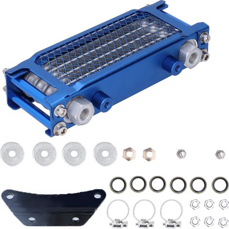 Kit refroidisseur d'huile moteur radiateur universel pour moto cross 125cc-250cc, quad ATV, pit bike (1/5)