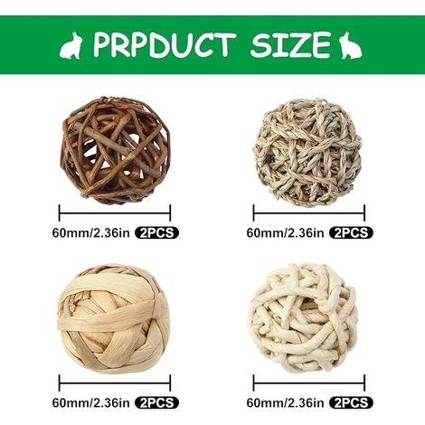 Small Animal Chew Toys Rabbit Chew Toys  Natural Wood  Chew Toys for Small Animals, Rabbits, Hamsters and Gerbils (1/4)