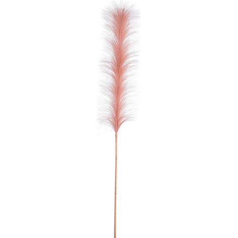 Ramo "Infinity" Rosa con Piume sfumate decorazione per interno da h 90 cm